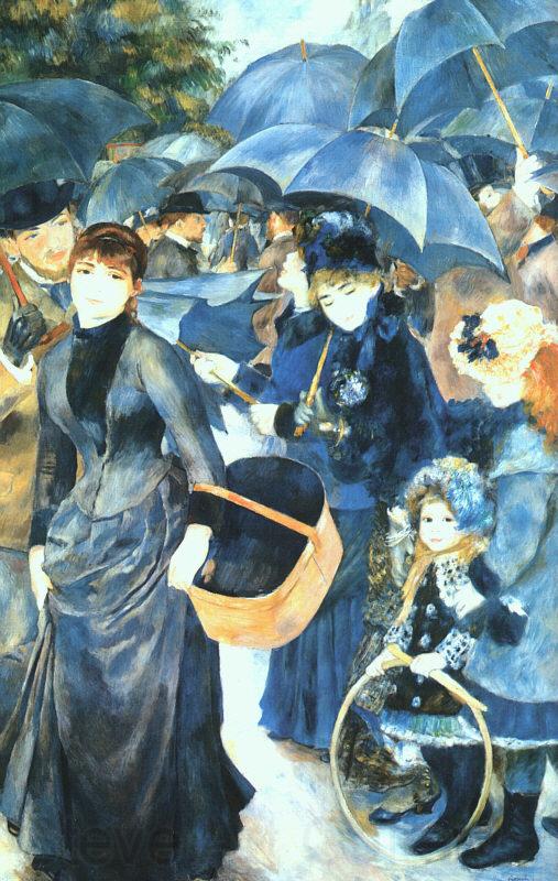 Pierre Renoir Umbrellas France oil painting art